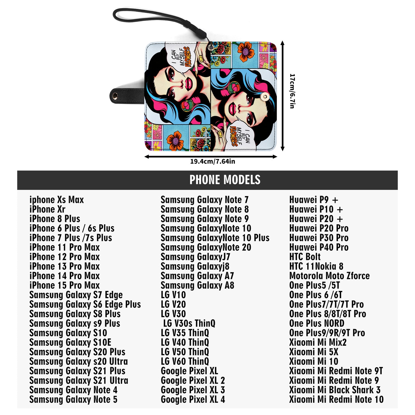 I Can Buy Myself Flowers - Personalized Custom Phone Leather Wallet - HG44PW