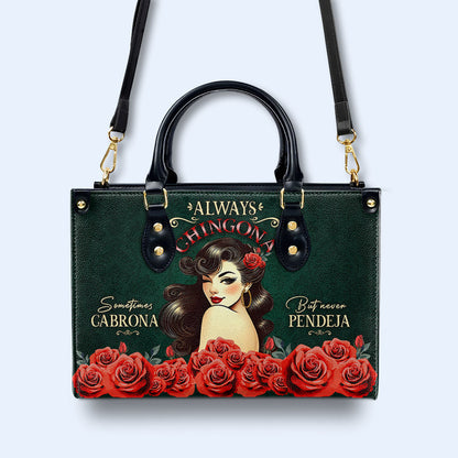 Always CHINGONA - Sac à main en cuir personnalisé - ME067_HB