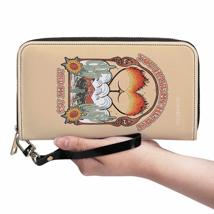 Tu as mon cœur et mon… - Portefeuille en cuir pour femme - CP005_WW