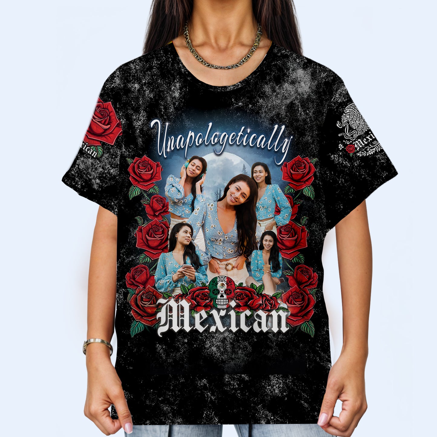 Mexican Bootleg T-Shirt - Personalized Custom Unisex All-Over Printed T-Shirt - HS029_3T