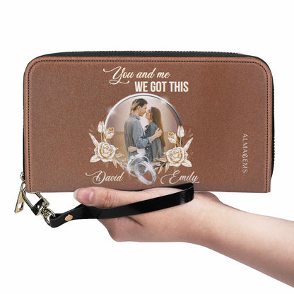 Toi et moi. On a ça ! - Portefeuille en cuir pour femme - CP009_WW