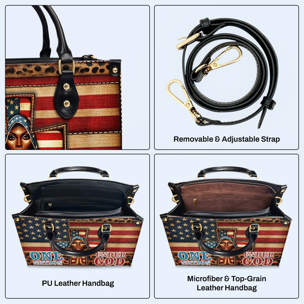 One Nation Under God - Leather Handbag - IND05