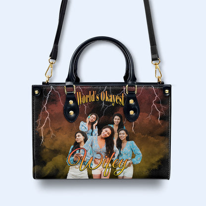 Le plus beau du monde... - Sac à main en cuir personnalisé - FM017_HB