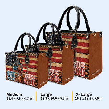 One Nation Under God - Leather Handbag - IND05