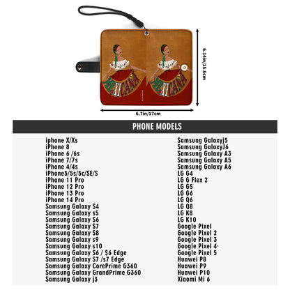MEXICANA - Portefeuille en cuir personnalisé pour téléphone - ME006_PW