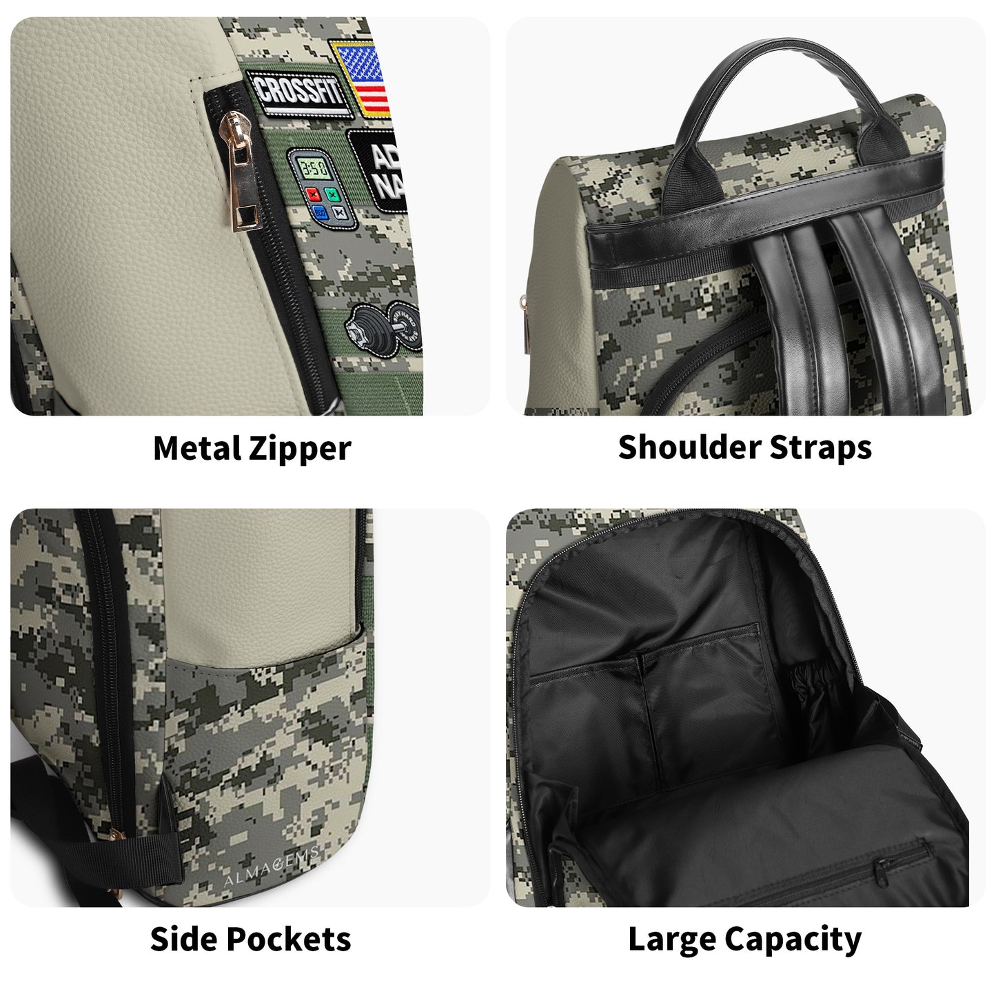 CROSSFIT - Personalized Custom Leather BackPack - BP_FN27