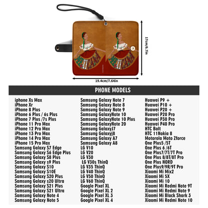 MEXICANA - Portefeuille en cuir personnalisé pour téléphone - ME006_PW