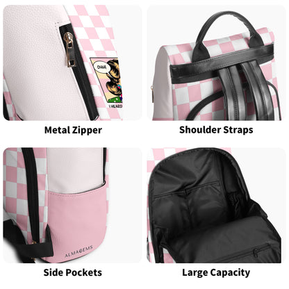 J'ai entendu dire qu'elle soulevait plus de poids que son mari - Sac à dos en cuir personnalisé - BP_FN03