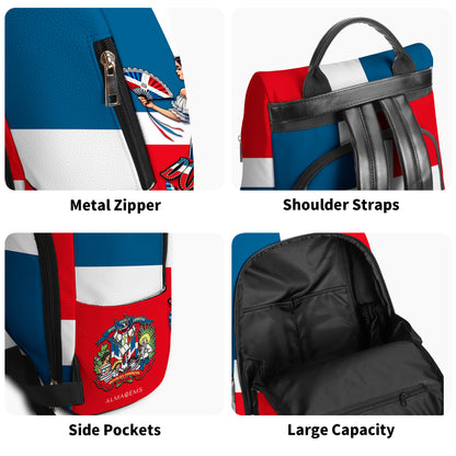Dominicana - Mochila de Cuero Personalizada - LA002_BP