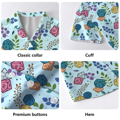 Dés colorés – Chemise hawaïenne unisexe personnalisée – A003_HW
