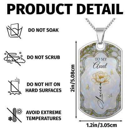 To My Aunt With Lovely Flower And Butterflies