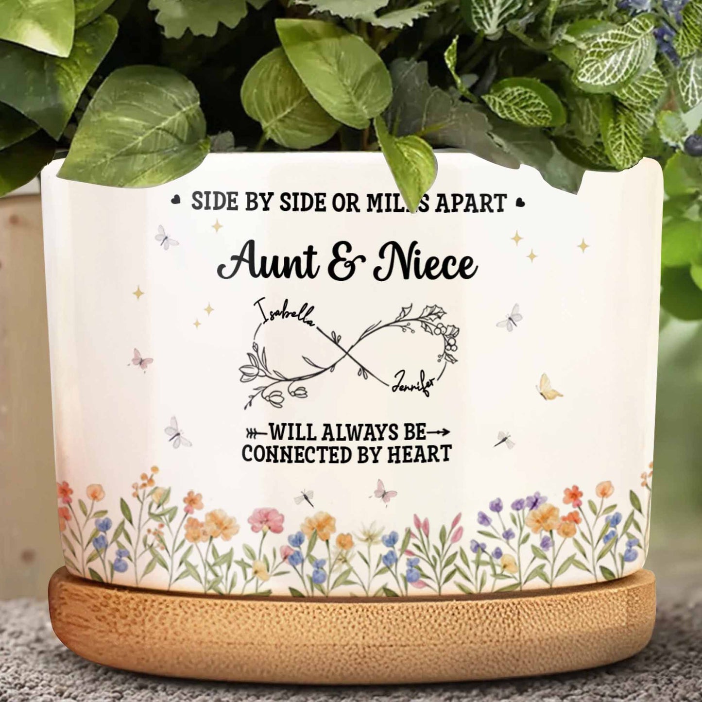 Side By Side Or Miles Apart, Aunt And Niece Connected By Heart