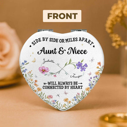 Side By Side Or Miles Apart, Heartfelt Gift For Aunt & Niece