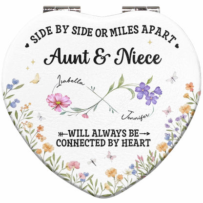 Side By Side Or Miles Apart, Heartfelt Gift For Aunt & Niece