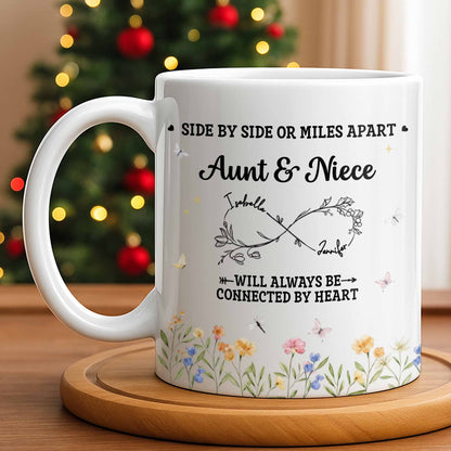 Aunt & Niece Always Connected by Heart With Flowers