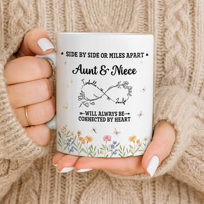 Aunt & Niece Always Connected by Heart With Flowers