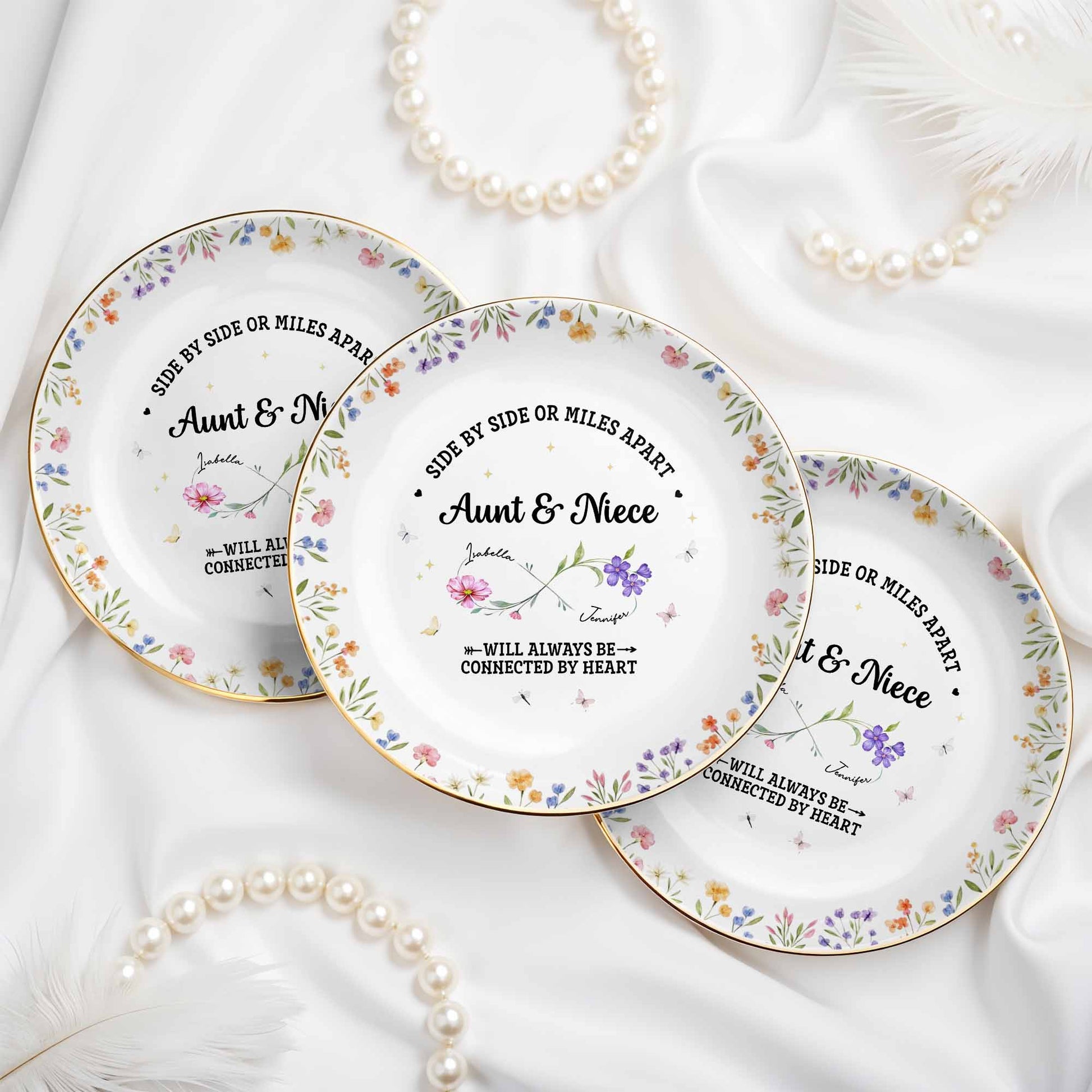 Side By Side Or Miles Apart, Aunt & Niece, Flowers