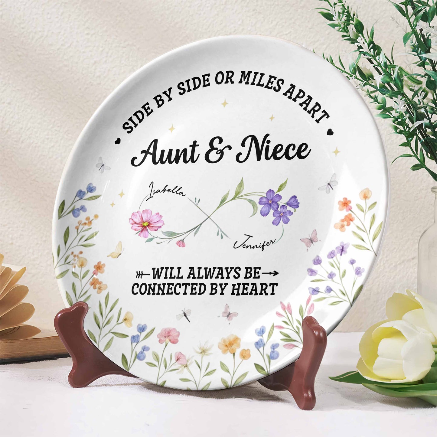 Side By Side Or Miles Apart, Aunt & Niece Connected By Heart