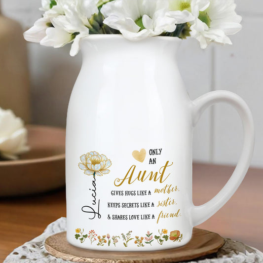 Only An Aunt Gives Hugs Like A Mother With Flowers