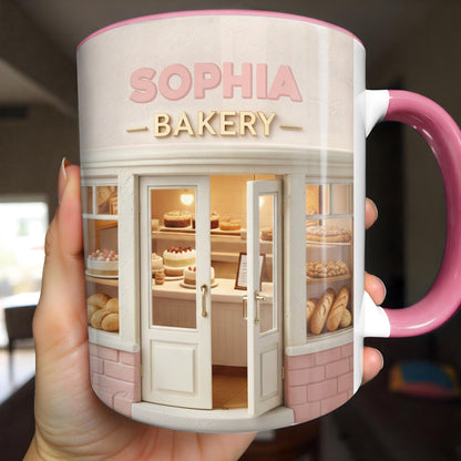 Bakery Shop With Custom Name And Pastries