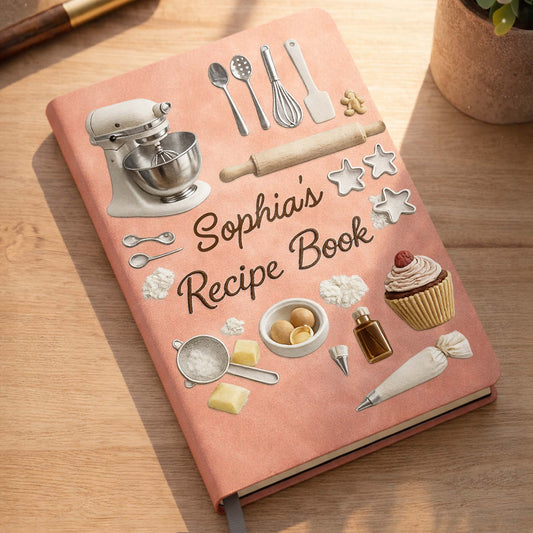 My Recipe Book With Stand Mixer And Baking Tools