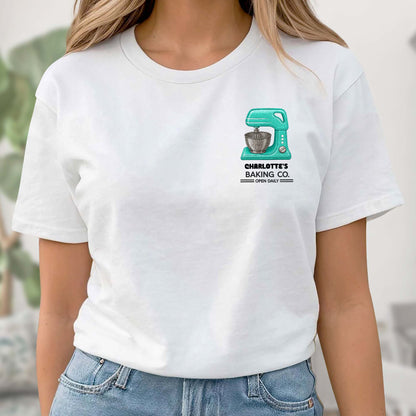 Baking Co. Open Daily Custom Stand Mixer Graphic - Personalized Custom Unisex T-shirt, Hoodie - BAKE043_WBAS