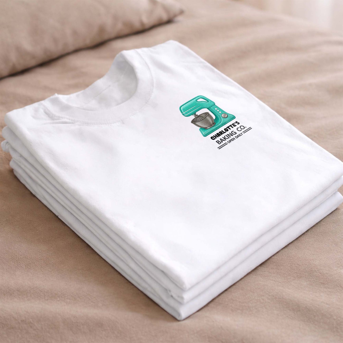 Baking Co. Open Daily Custom Stand Mixer Graphic - Personalized Custom Unisex T-shirt, Hoodie - BAKE043_WBAS