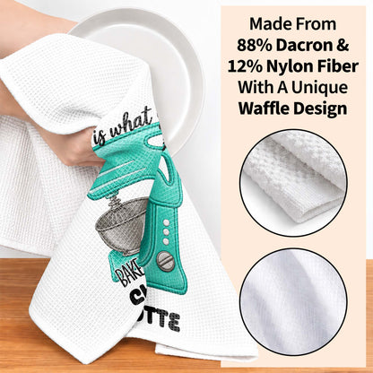 Life Is What You Bake It Custom Dough Mixer - Personalized Kitchen Towel - BAKE056_TOWL