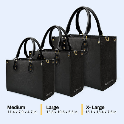 Essentiel - Sac à main en cuir - SUR MESURE - NOIR