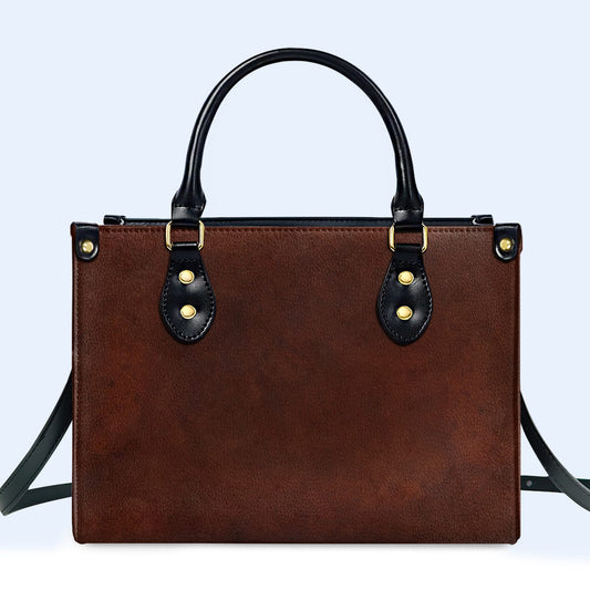 Essential - Leather Handbag - BESPOKE-BROWN