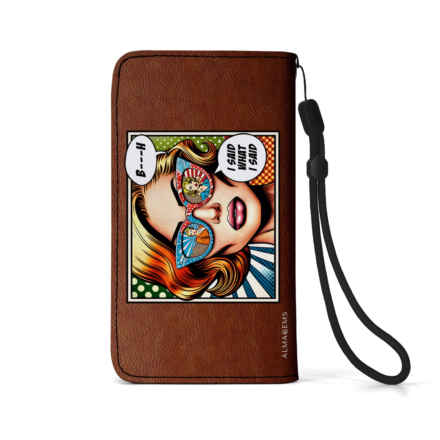 I Said What I Said - Personalized Custom Phone Leather Wallet - BIS01PW