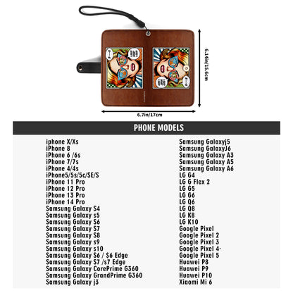 I Said What I Said - Personalized Custom Phone Leather Wallet - BIS01PW