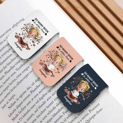 So Many Books So Little Time, Girl Reading Among Leaves