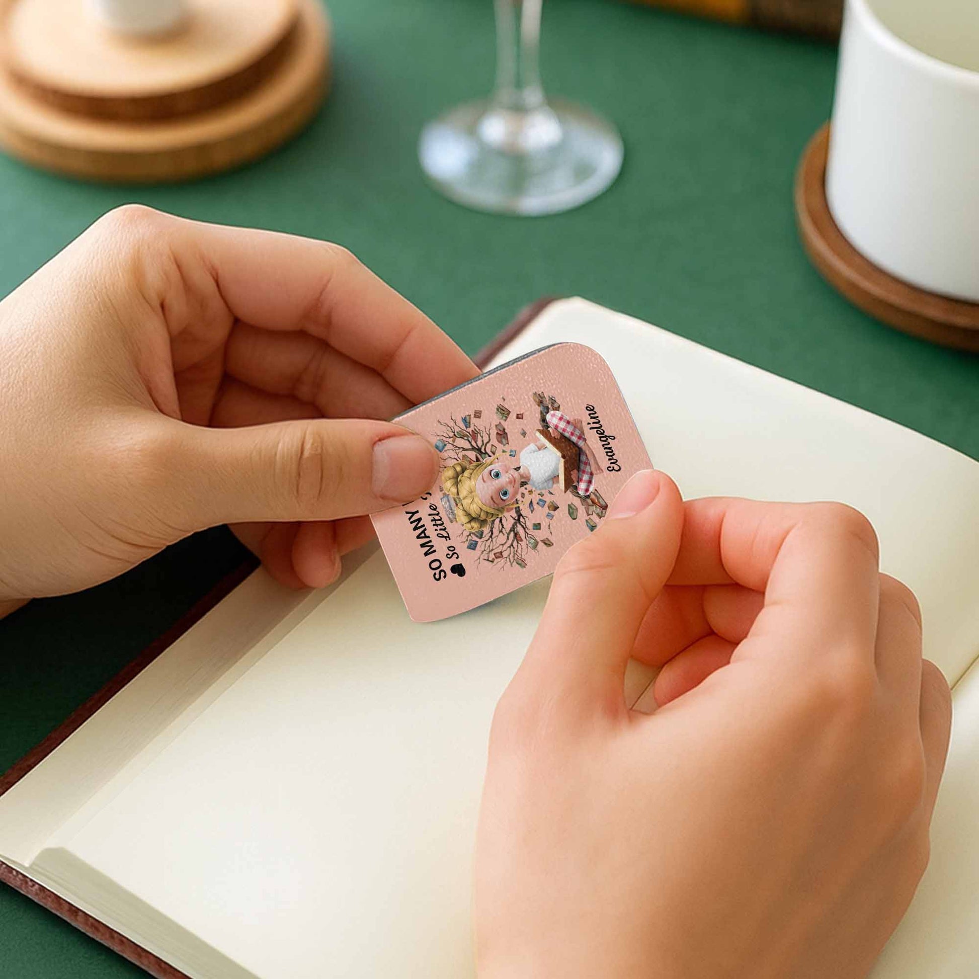 So Many Books So Little Time, Girl Reading Among Leaves