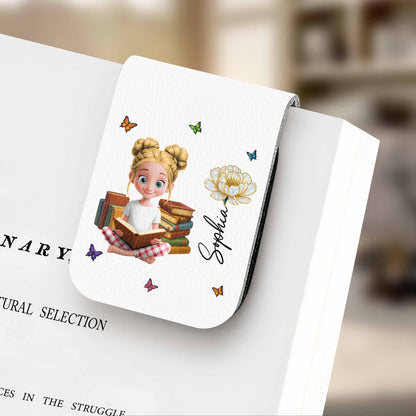 Customize Your Own Message With A Charming Girl Reading