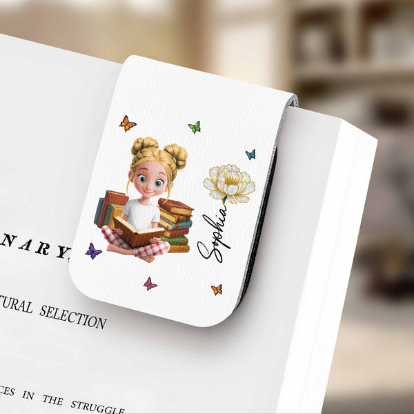 Customize Your Own Message With A Charming Girl Reading