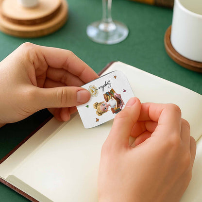 Customize Your Own Message With A Charming Girl Reading