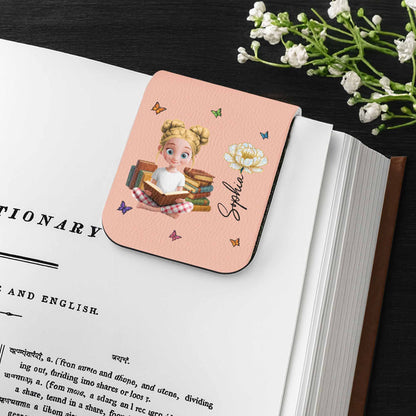 Customize Your Own Message With A Charming Girl Reading