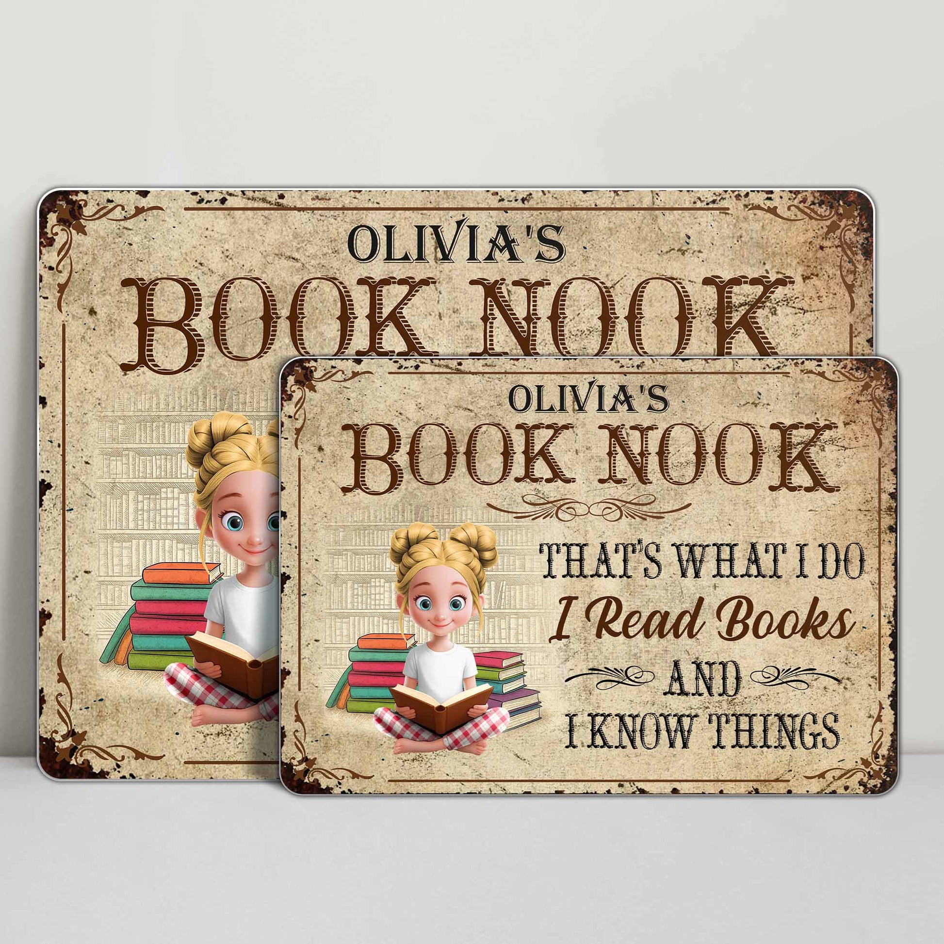 That's What I Do I Read Books And I Know Things, Cartoon Girl