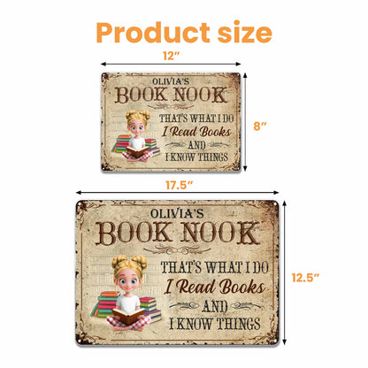 That's What I Do I Read Books And I Know Things, Cartoon Girl