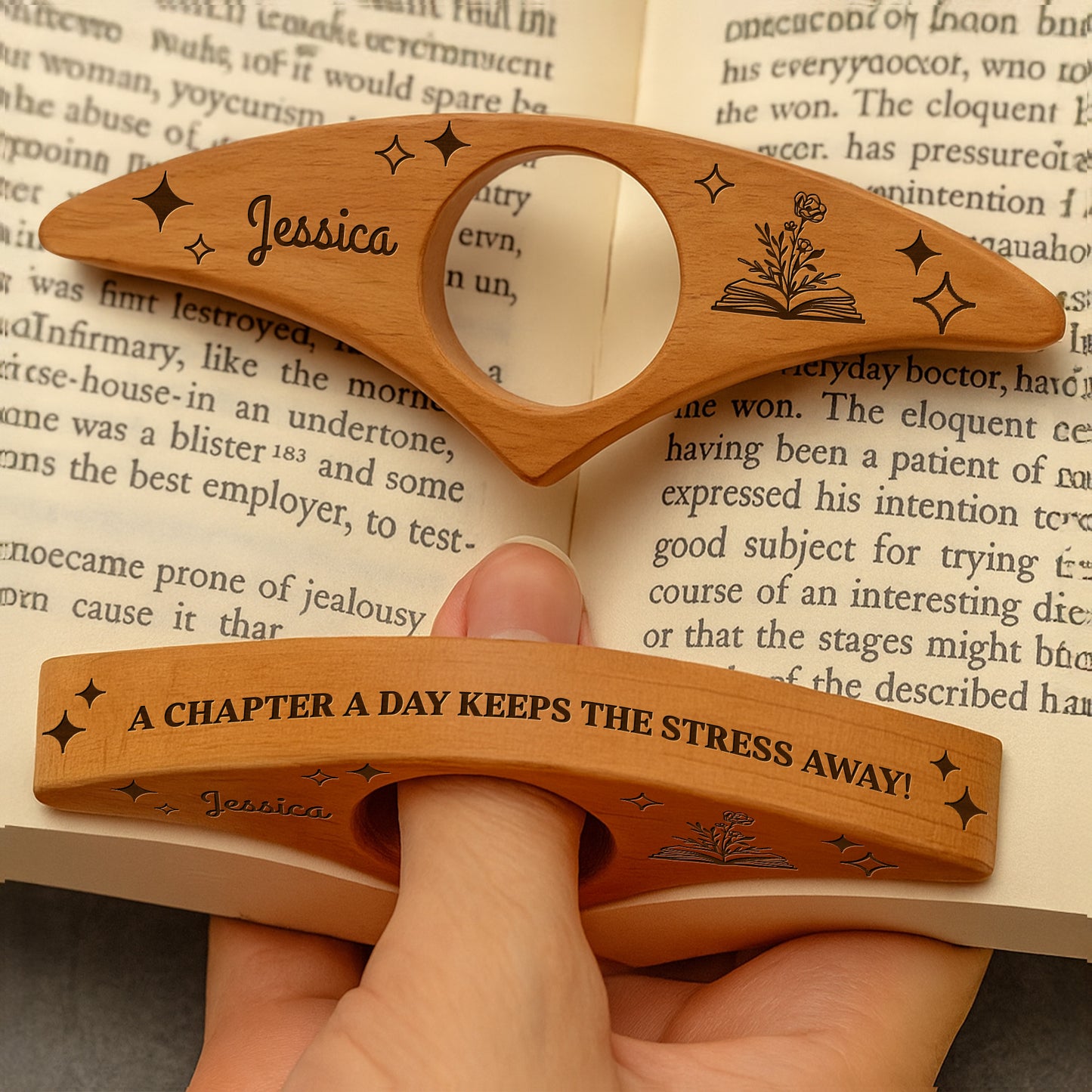 A Chapter A Day Keeps The Stress Away, Book And Stars