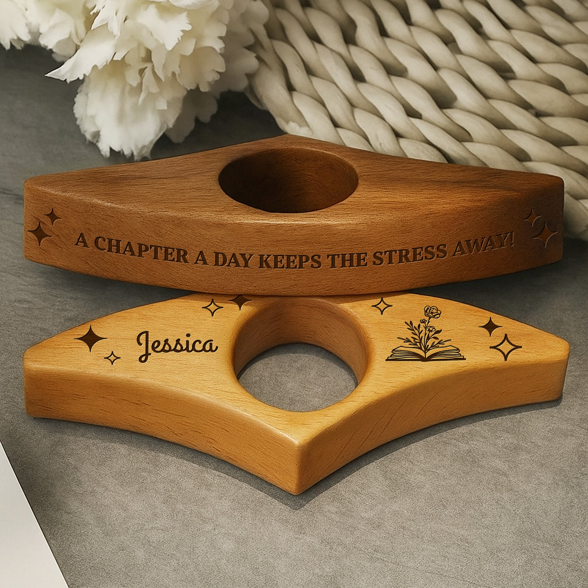 A Chapter A Day Keeps The Stress Away, Book And Stars