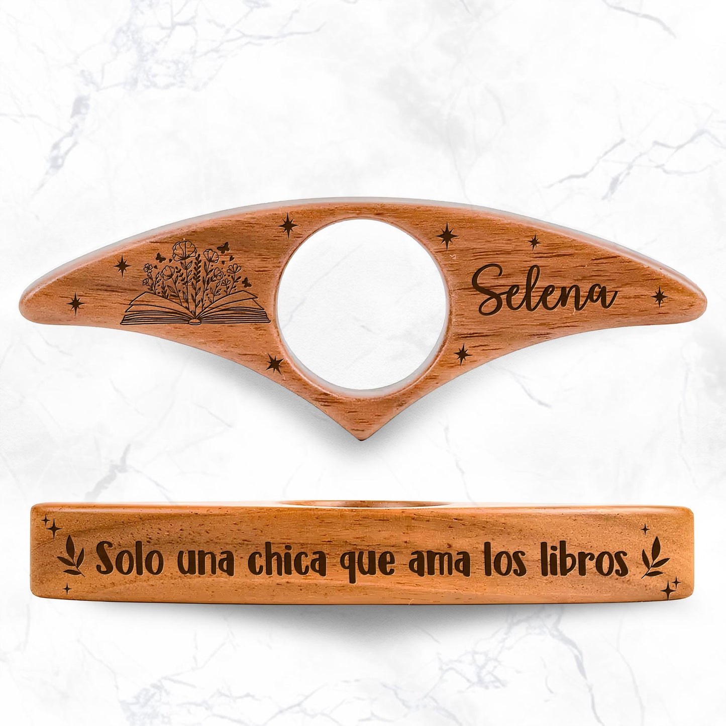 Solo Una Chica Que Ama Los Libros, Stars And Floral Design