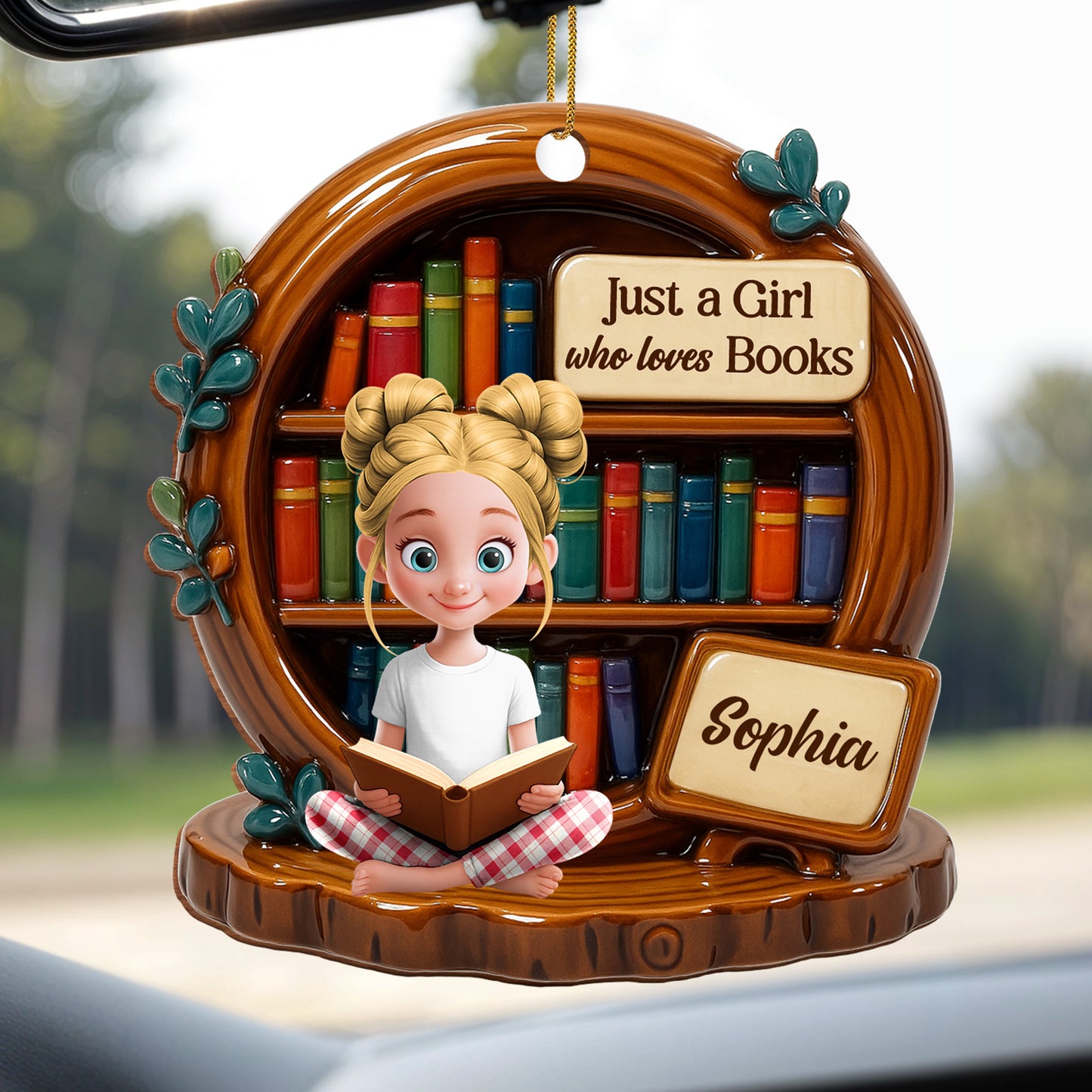 Just A Girl Who Loves Books, Bookworms Delight Ornament