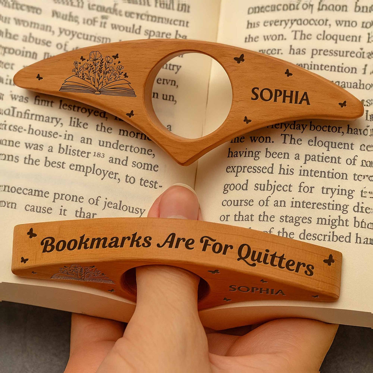 Bookmarks Are For Quitters, Book Page Holder