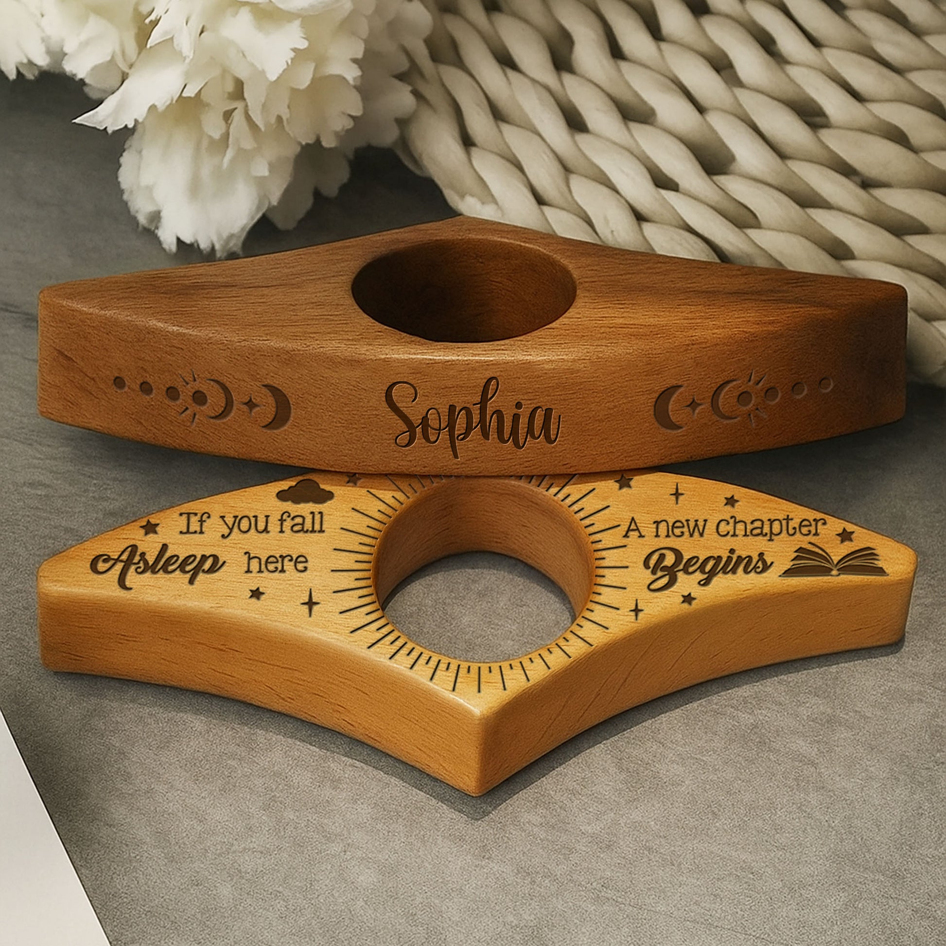 Handmade With Love, Perfect Reading Accessory, Stars And Moon