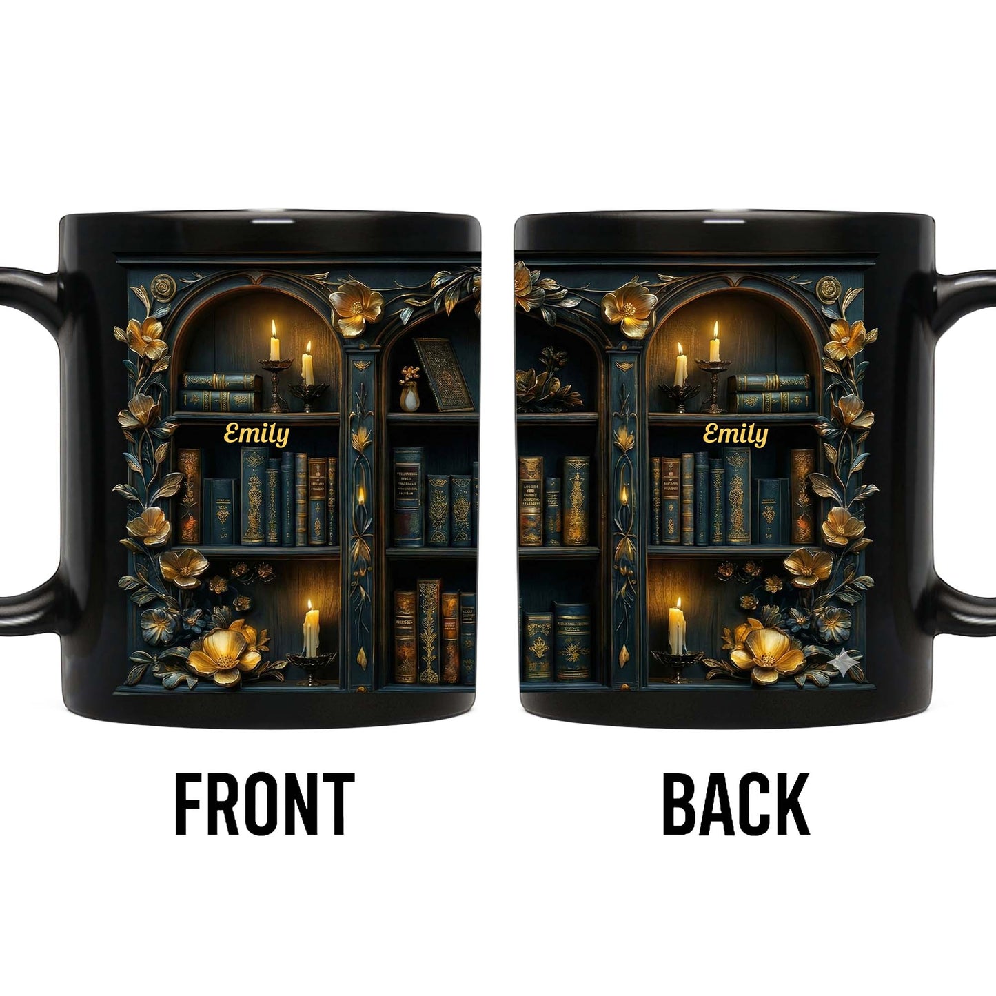 Enjoy Cozy Moments With Floral and Candle Bookshelf Design