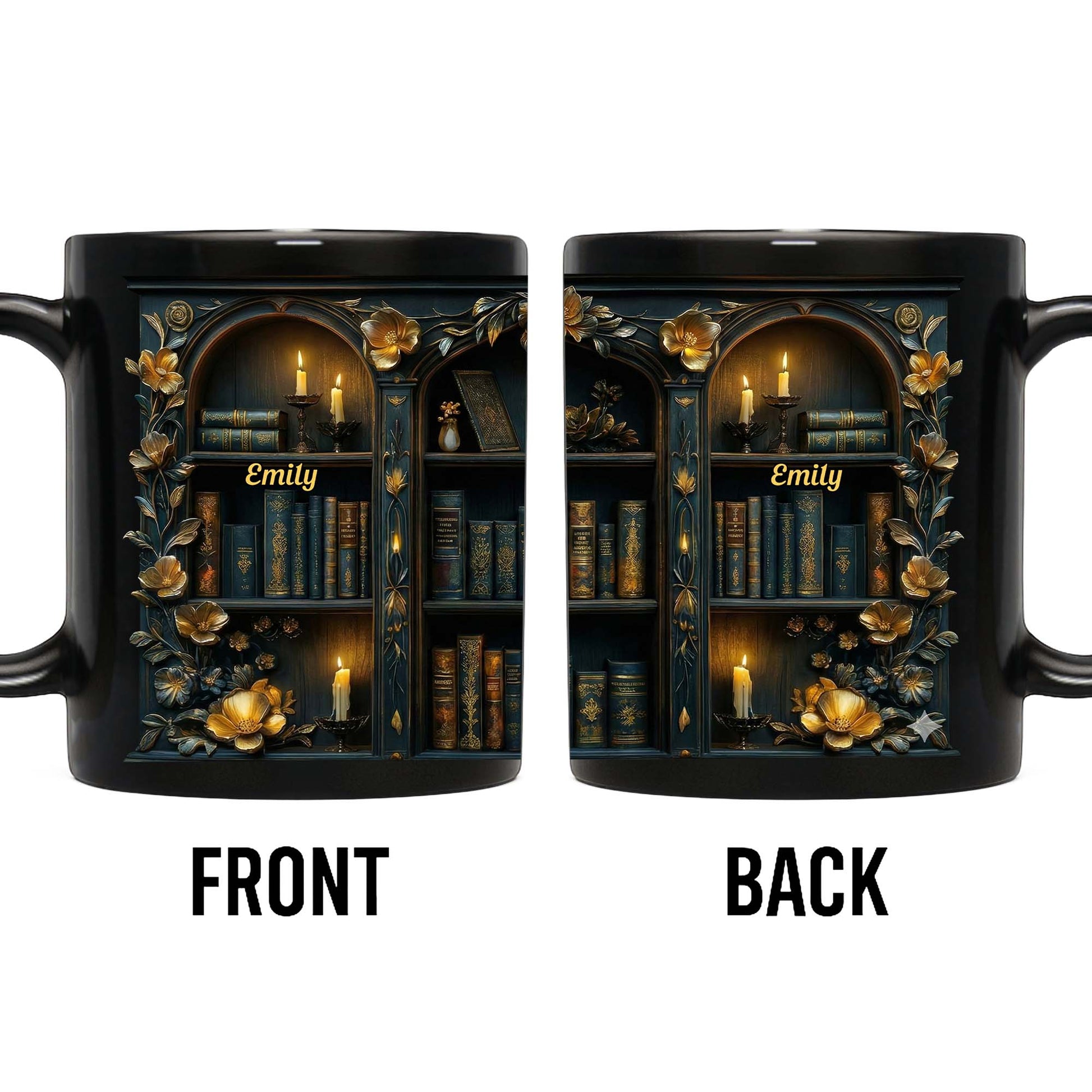 Enjoy Cozy Moments With Floral and Candle Bookshelf Design