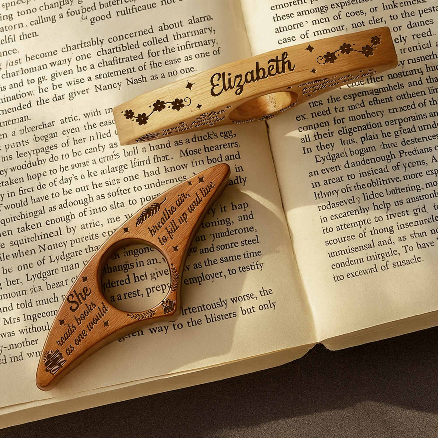 She Reads Books As One Would Breathe Air, Gift For Book Lovers