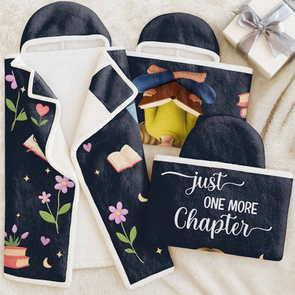 Just One More Chapter With Books And Flowers